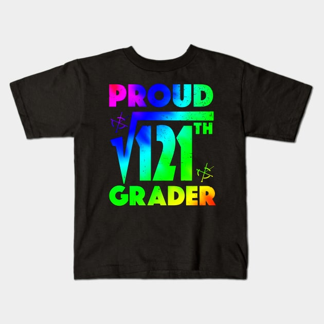 Proud 11th Grader Square Root of 121 Teachers Students Kids T-Shirt by alcoshirts